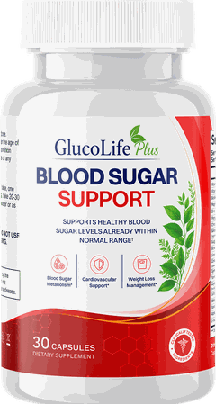 Flacon de GlucoLife+ Blood Sugar Support — 30 gélules, complément alimentaire