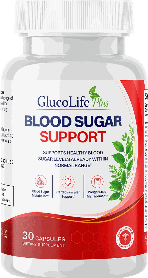 Flacon de GlucoLife+ Blood Sugar Support — 30 gélules, complément alimentaire